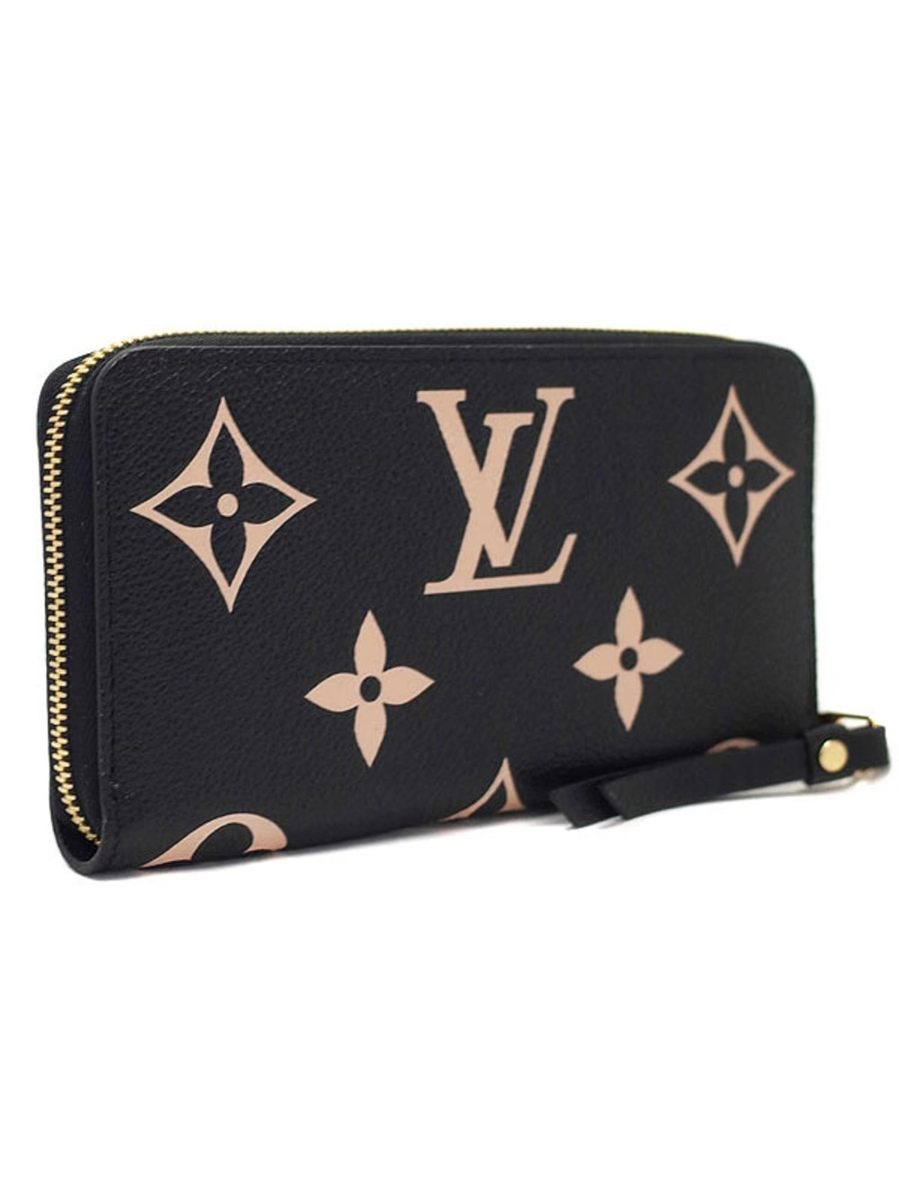 Louis Vuitton Zipper Bicolor Empreinte Wallet Round Long Monogram Zippy